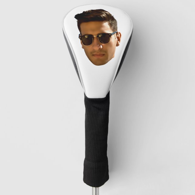 Custom Face Cutout Bachelorette Party Birthday Golf Head Cover (Front)