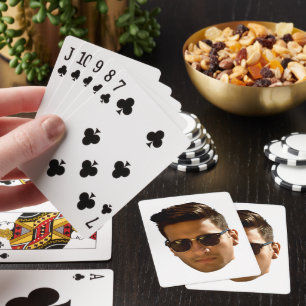 Custom Face Cutout Bachelorette Party Birthday Playing Cards