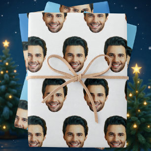 Custom Face   Funny Custom Heads Photo Gift Wrap