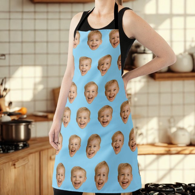 Custom Face Gift, Personalized Face Photo, Family Apron (Creator Uploaded)