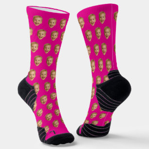 Custom Face Gift, Personalized Face Photo, Family Socks