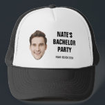Custom Face Groom Groomsmans Bachelor Party Favour Trucker Hat<br><div class="desc">Custom Face Groom Groomsmans Bachelor Party Favours Trucker Hat</div>
