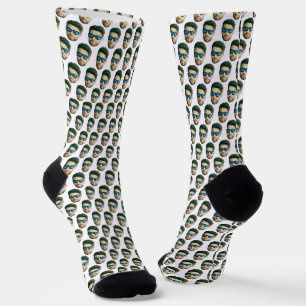 Custom Face Head  Wedding Bridal Shower Party Face Socks