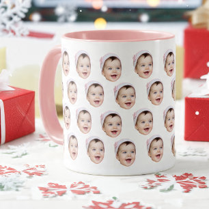 Custom Face Mug, Personalized Face Photo, Baby Mug
