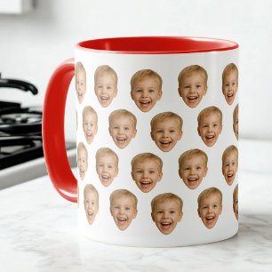 Custom Face Mug, Personalized Face Photo, Family Mug