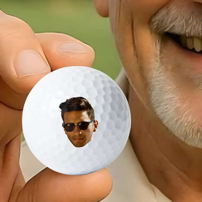 Custom Face New Dad Personalized  Golf Balls (Creator Uploaded)