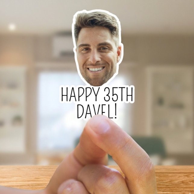 Custom Face Party Favour Sticker (Creator Uploaded)
