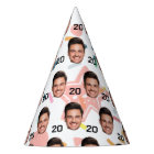 Custom Face Party Hat, Personalized Birthday Age 