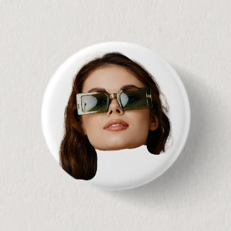 Custom Face Photo 1 Inch Round Button
