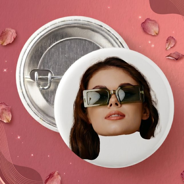 Custom Face Photo 1 Inch Round Button (Creator Uploaded)