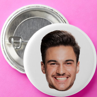 Custom Face Photo 1 Inch Round Button