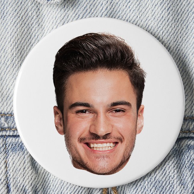 Custom Face Photo 3 Inch Round Button (Creator Uploaded)