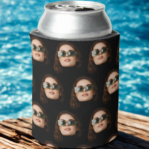 Custom Face Photo Bachelor Party Birthday Favours Can Cooler