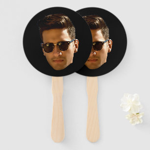 Custom Face Photo Bachelor Party Birthday Hand Fan
