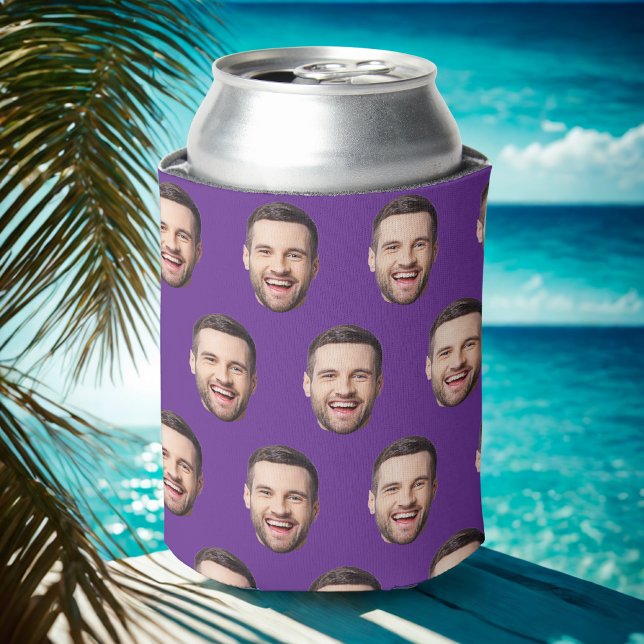 Custom Face Photo Birthday Favours Bachelor Party Can Cooler (Creator Uploaded)