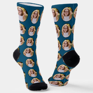 Custom Face Photo Crew Socks