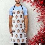 Custom Face Photo Family Gift, 4 Photos Faces Apron<br><div class="desc">Custom Face Photo Family Gift, 4 Photos Faces, Replace the face of this baby with your favourite photo (make sure to crop as much to the face as possible and use an app to remove the background) and personalize this funny gift with your kid, husband, or boyfriend on it! Also...</div>