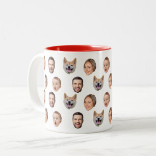 Custom Face Photo Family Mug, 4 Photos Mug