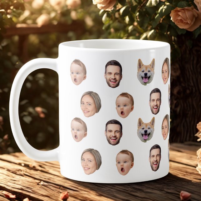 Custom Face Photo Family Mug, 4 Photos Mug (Creator Uploaded)