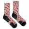 Custom Face Photo Light Pink Crew Socks