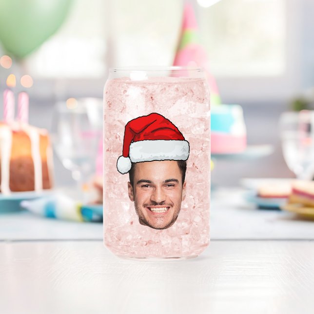 Custom Face Photo Santa Hat Christmas (Insitu (Anniversaire))
