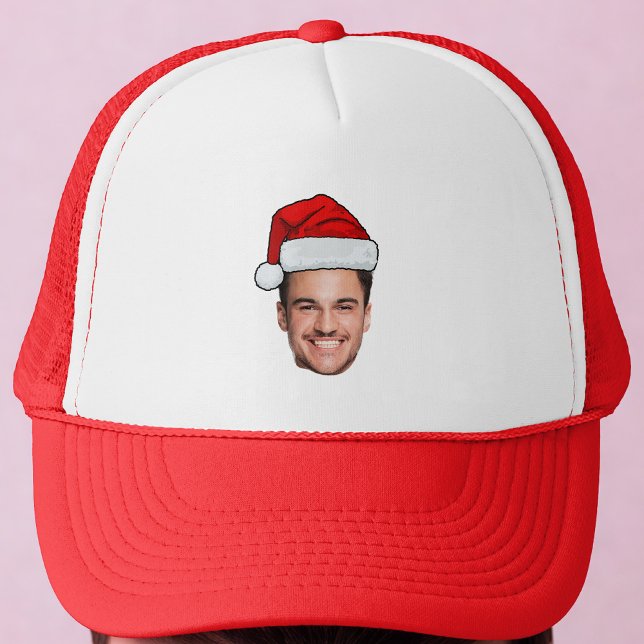 Custom Face Photo Santa Hat Christmas (Creator Uploaded)