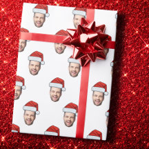Custom Face Photo Santa Hat Christmas Gift 