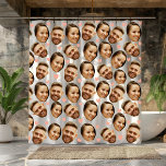 Custom Face Picture Heart Funny Couple Pattern<br><div class="desc">Add a splash of love and laughter to your bathroom with this Custom Face Picture Heart Funny Couple Pattern Shower Curtain! Personalized with your faces in a playful heart-themed design, this shower curtain brings a fun, romantic vibe to your daily routine. it’s both practical and a quirky statement piece, perfect...</div>