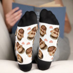 Custom Face Picture Heart Funny Couple Pattern Socks<br><div class="desc">Step into love (and laughs) with these Custom Face Picture Heart Funny Couple Pattern Socks! Featuring your uploaded face in a fun, all-over heart design, these custom socks are the perfect way to wear your love from head to toe. Whether it’s for your partner, your bestie, or just yourself—these socks...</div>