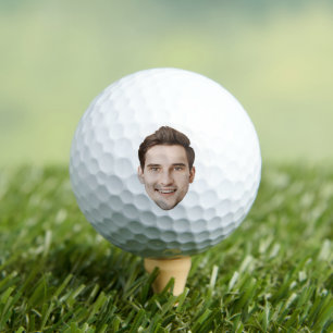 Custom Face Retirement Birthday Present Golfer Golf Balls
