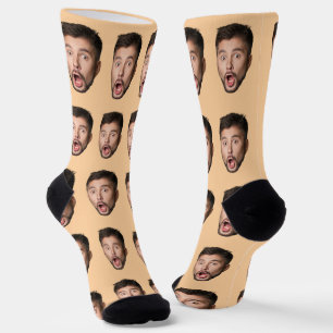 Custom Face Socks Personalized Photo Picture 