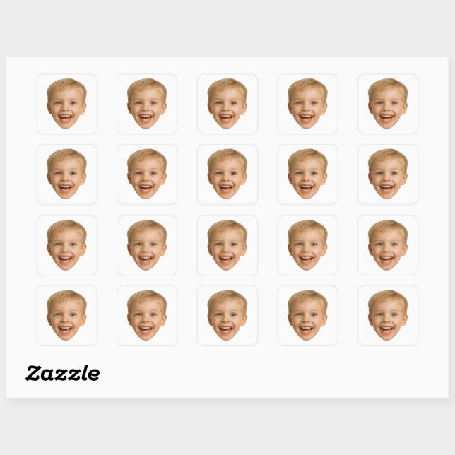 Custom Face Square Sticker (Sheet)