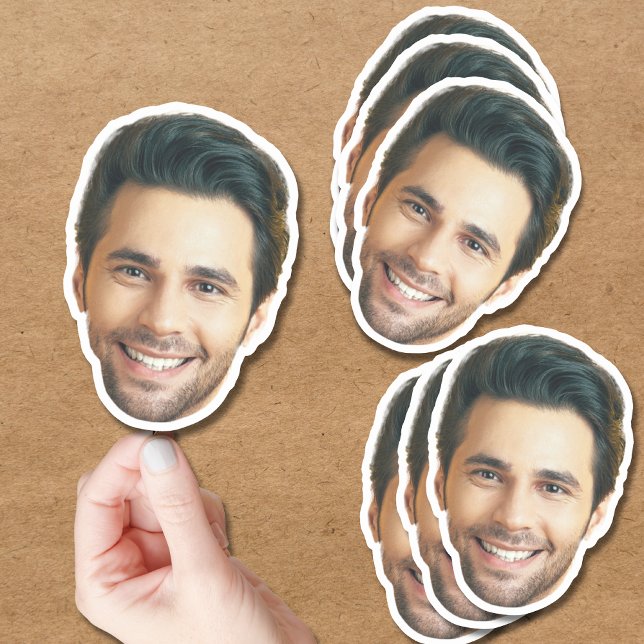 Custom Face Sticker | Face and Photo Man Label (Creator Uploaded)