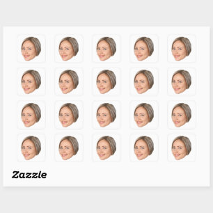 Custom Face Sticker, Personalized Stickers, Face Square Sticker