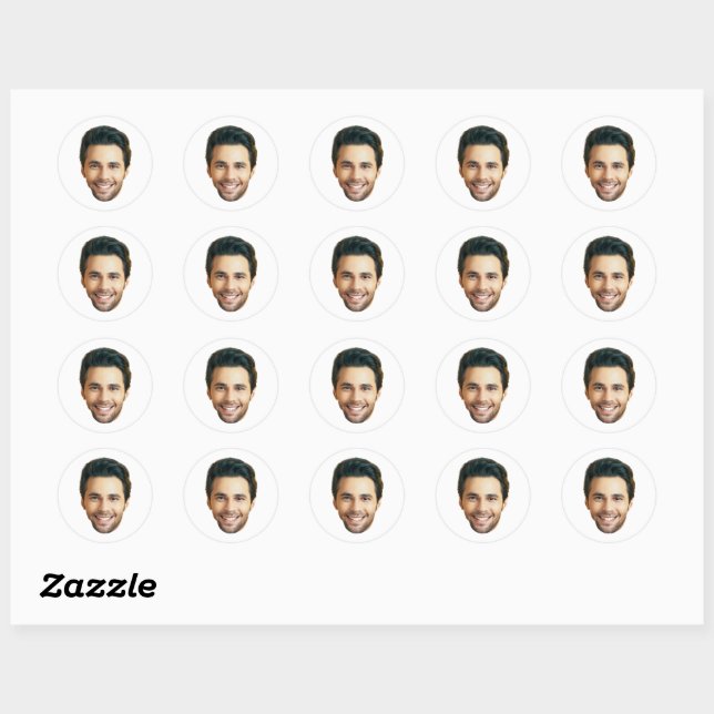Custom Face Stickers Personalized Face Photo (Sheet)