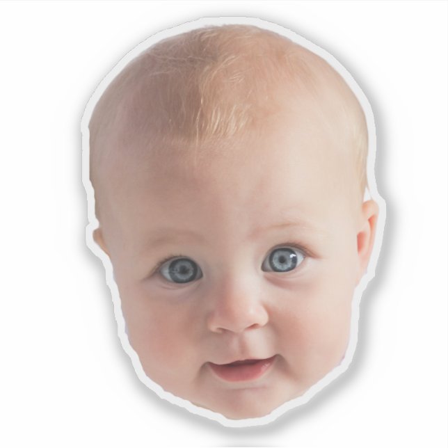 Custom Face Stickers Personalized Face Photo (Front)