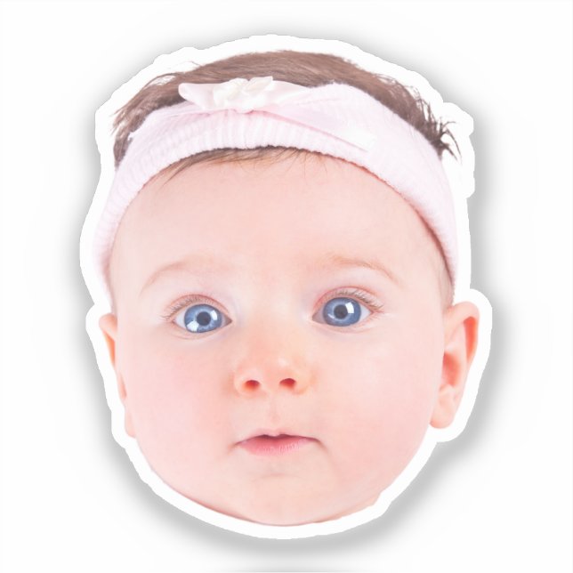 Custom Face Stickers Personalized Face Photo (Front)