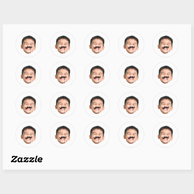 Custom Face Stickers Personalized Face Photo (Sheet)