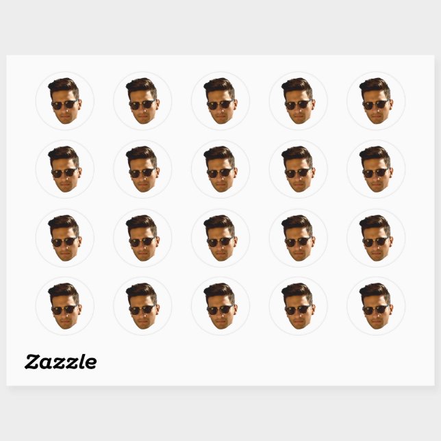 Custom Face Stickers Personalized Face Photo (Sheet)