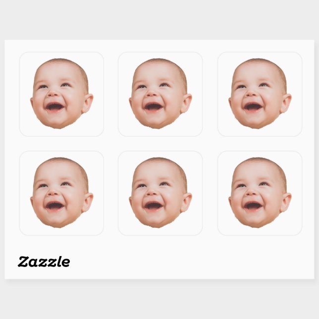Custom Face Stickers Personalized Face Photo (Sheet)