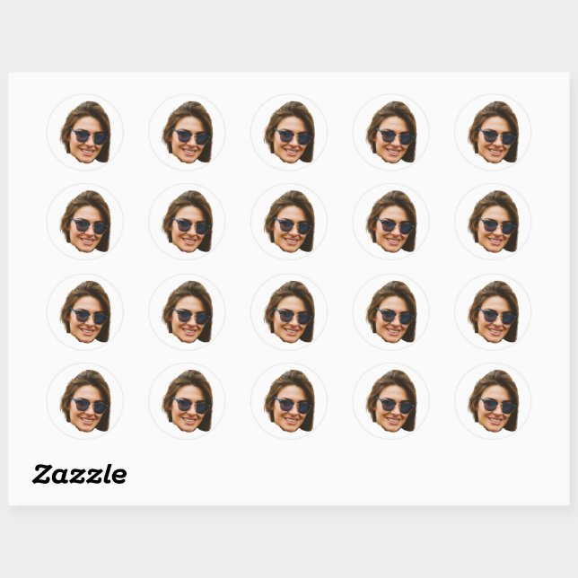 Custom Face Stickers Personalized Face Photo (Sheet)
