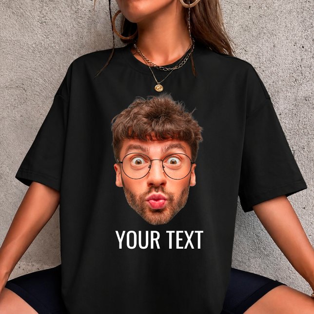 Custom Face Tee | Personalized Photo & Text Tshirt (Creator Uploaded)