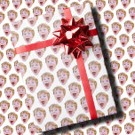 Custom Face Wrapping Paper | Custom Birthday Gifts<br><div class="desc">Custom Face Wrapping Paper Wedding Bridal Shower Party Props Graduation, Replace the face with your favourite photo (make sure to crop as much to the face as possible and use an app to remove the background) and personalize this funny Christmas Holiday Wrapping Paper with your kid, husband, or boyfriend on...</div>