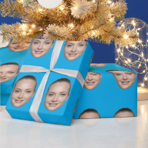 Custom Face Wrapping Paper Personalized Gift 