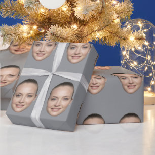 Custom Face Wrapping Paper Personalized Gift 