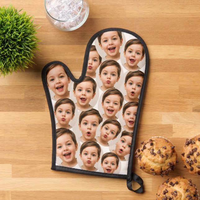 Custom Faces personalized photo  Oven Mitt (Top down)