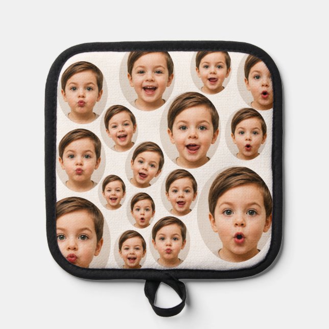 Custom Faces personalized photo  Pot Holder (Front)