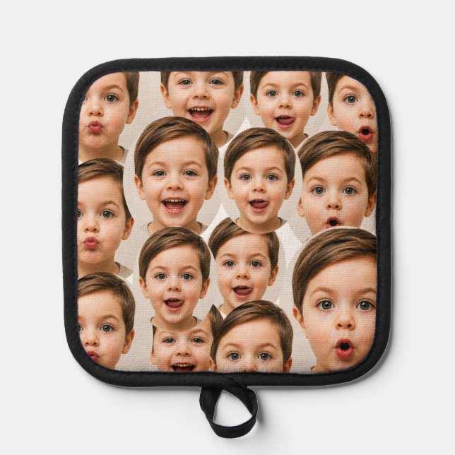 Custom Faces personalized photo  Pot Holder (Front)