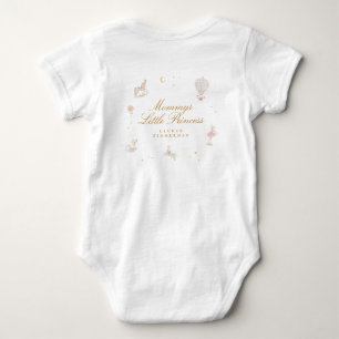 Custom Fairytale Little Princess Pink Girl Baby Bodysuit