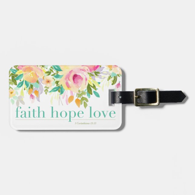 CUSTOM | Faith Hope Love | Luggage Tag (Front Horizontal)